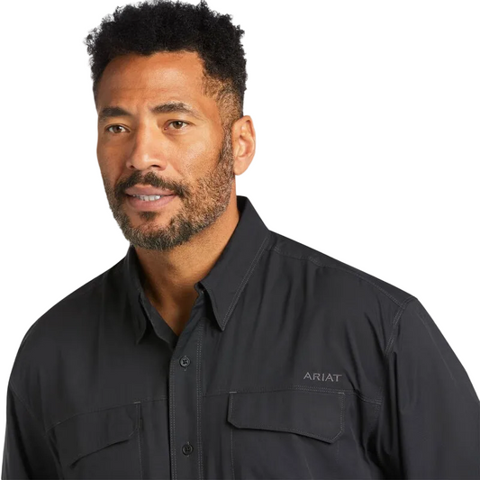 Ariat  Men's Venttek Outbound Classic Long Sleeve Shirt - Black
