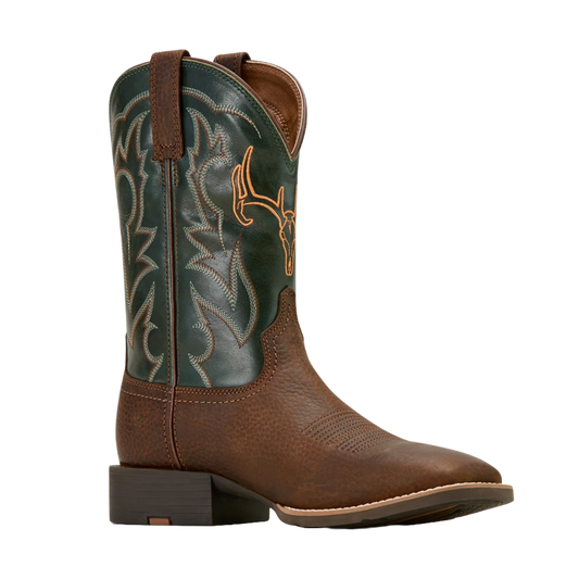 Ariat Men's Sport Outdoor Cowboy Boot- Brown Oiled Rowdy