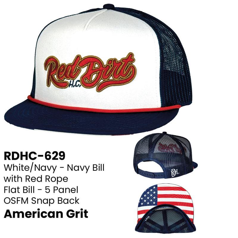 Red Dirt American Grit Cap - White/Navy
