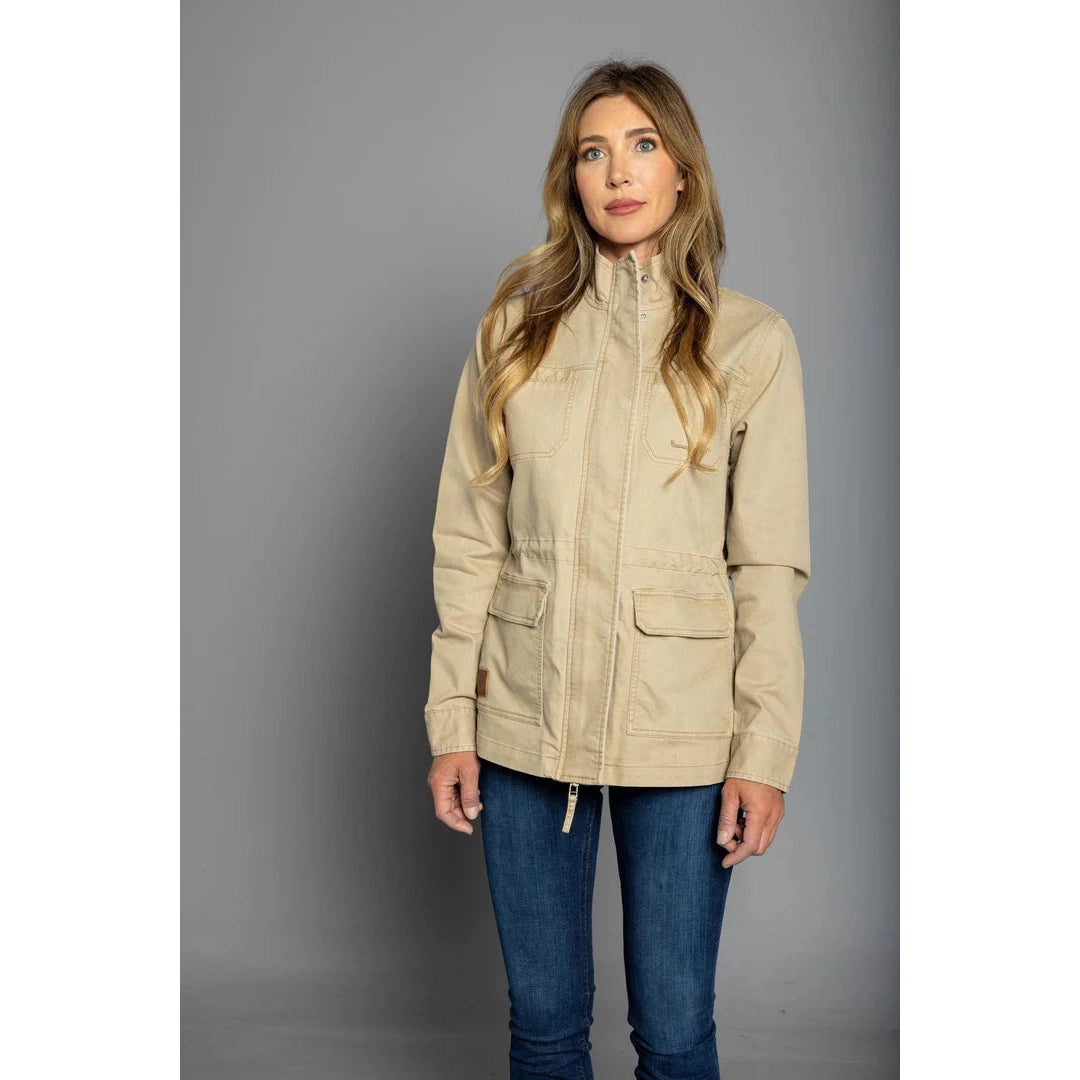 Kimes Womens Riggin Utility Jacket KHAKI SMALL