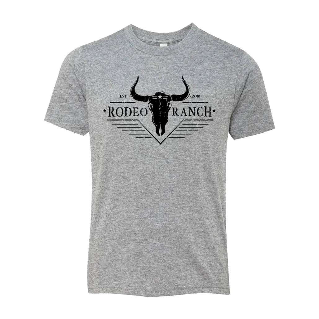Rodeo Ranch - Kid's Short Sleeve Western T-Shirt - Heather Grey
