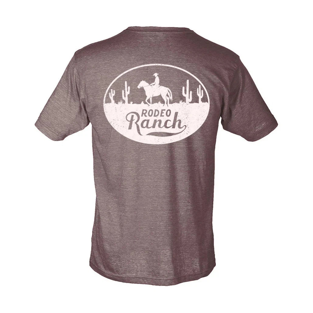 Rodeo Ranch Lone Cowboy Short Sleeve Shirt - Heather Brown