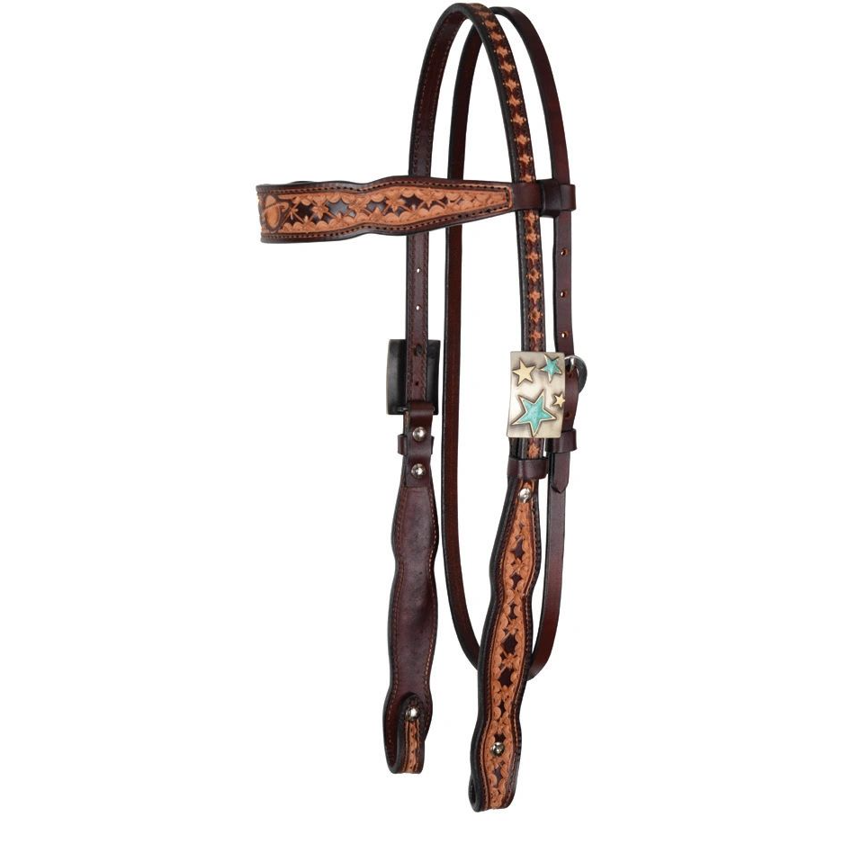 Circle Y 5/8" Browband Headstall - Saturn Rising Vintage