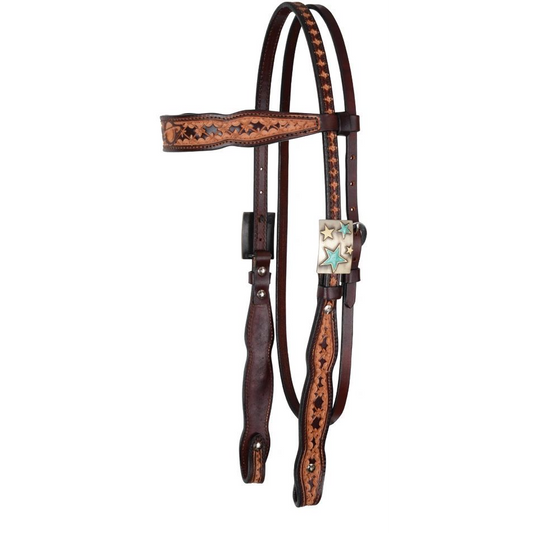 Circle Y 5/8" Browband Headstall - Saturn Rising Vintage