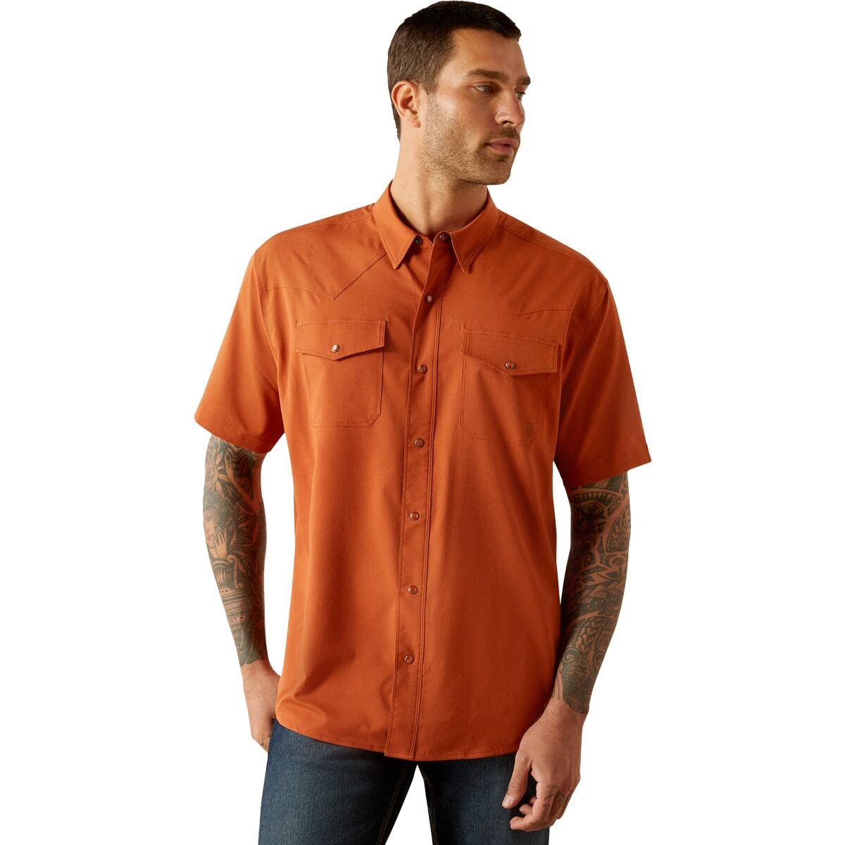 Ariat  Men's Short Sleeve VentTEK Western Fitted Shirt - Assorted Colours