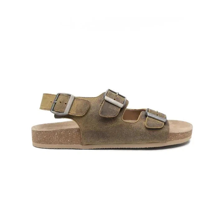 Myra Mountain Path Leather Sandals in Suede