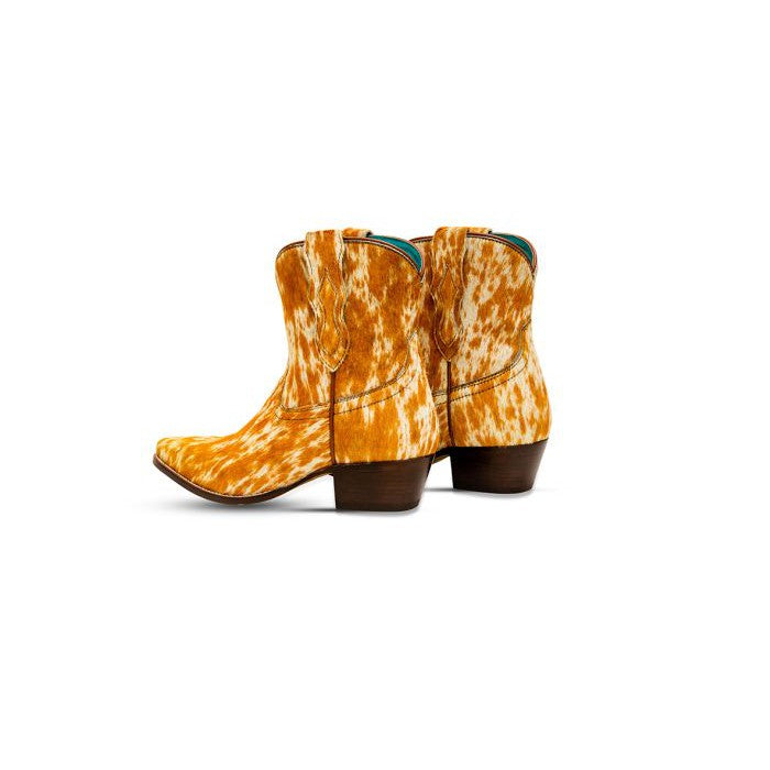 Myra Cowdie Western Hairon Leather Booties