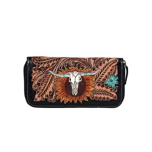 Myra Women's Spirit of the Herd Hand-Tooled Wallet