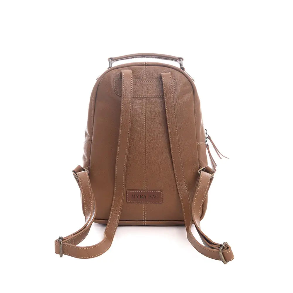 Myra Steer Creek Hand-Tooled Backpack