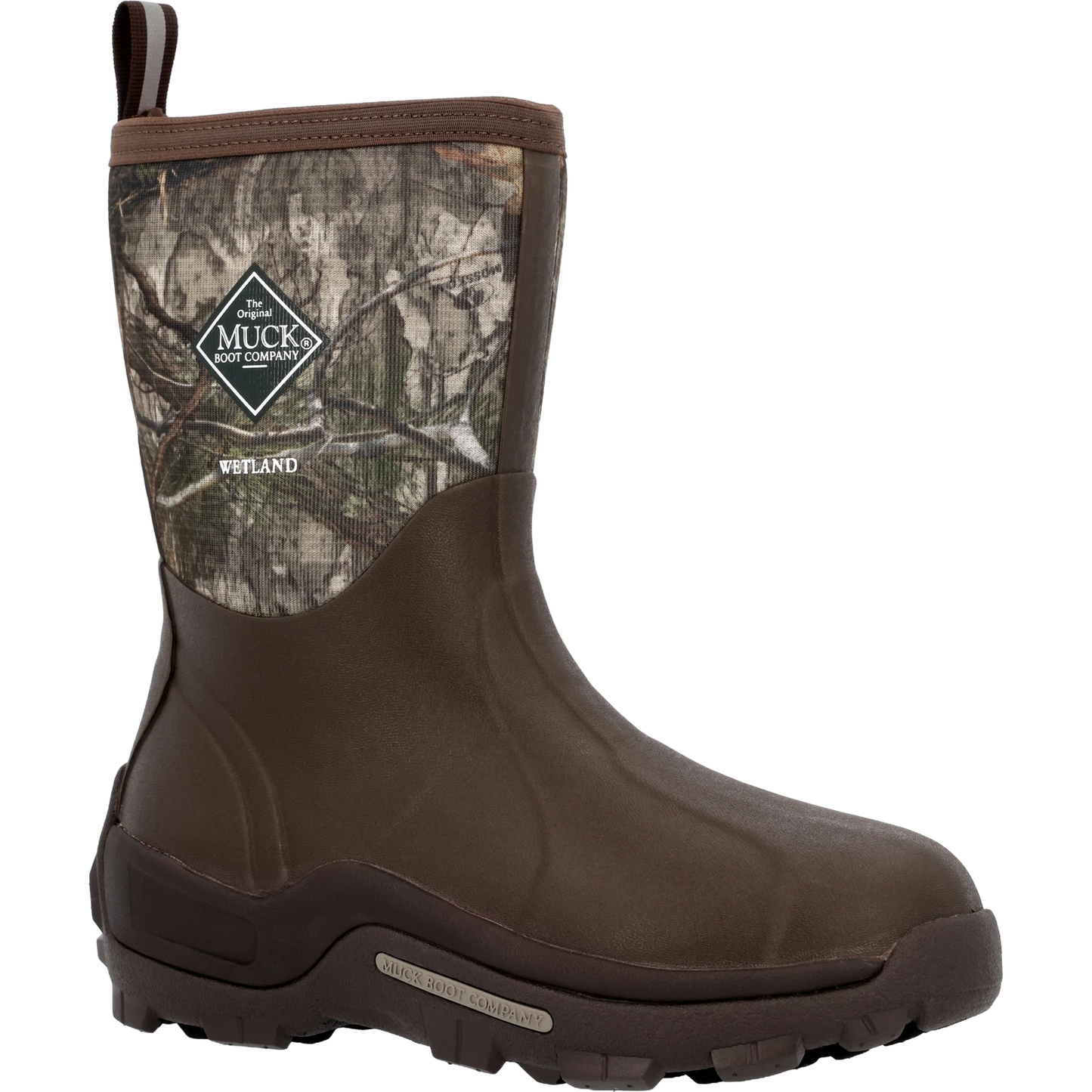 Trend Muck Boots Men's Wetland Mid Boot - Brown/Mossy Oak Country DNA
