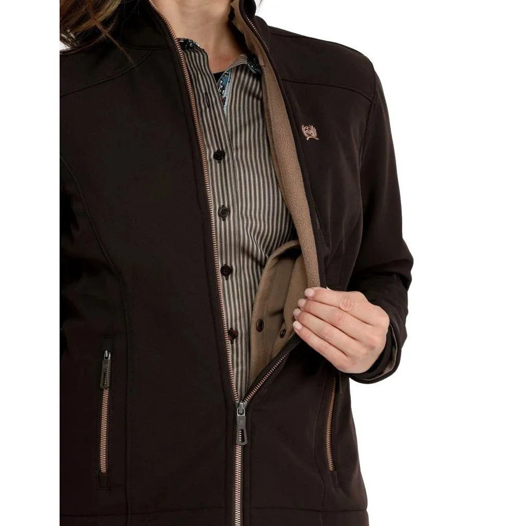 Cinch Women's Concealed Carry Bonded Jacket- Brown