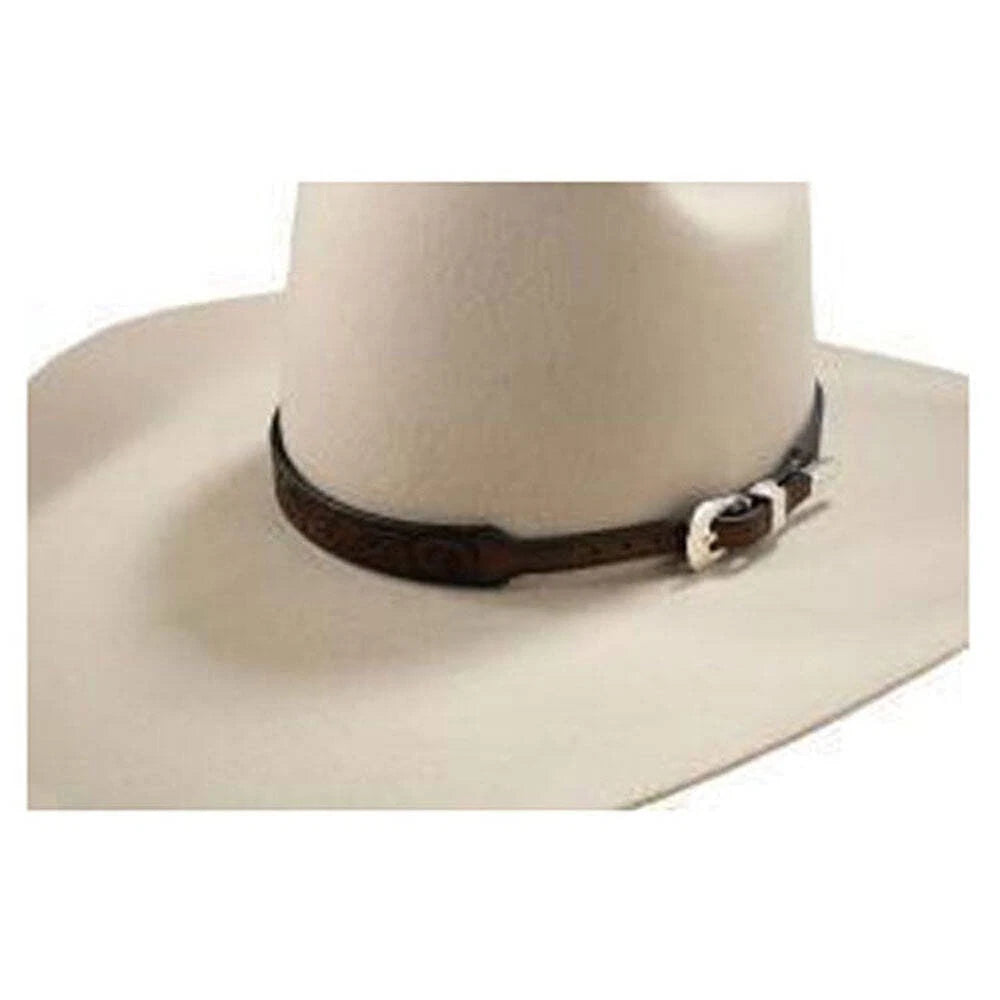 Twister Laser Cut Paisley Hatband - Brown
