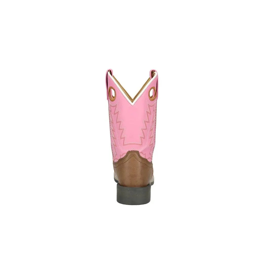 Smoky Mountain Boots Children's El Paso Cowgirl Boots-Brown/Pink - Irvine Tack & Western Wear
