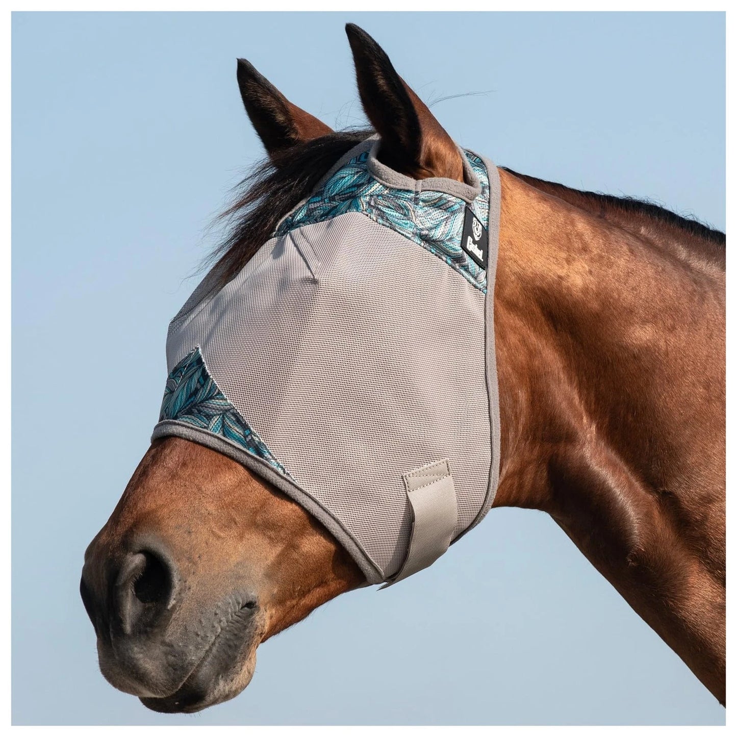 Crusader Patterned Nylon Mesh Fly Mask-Standard Horse- Multiple Colours