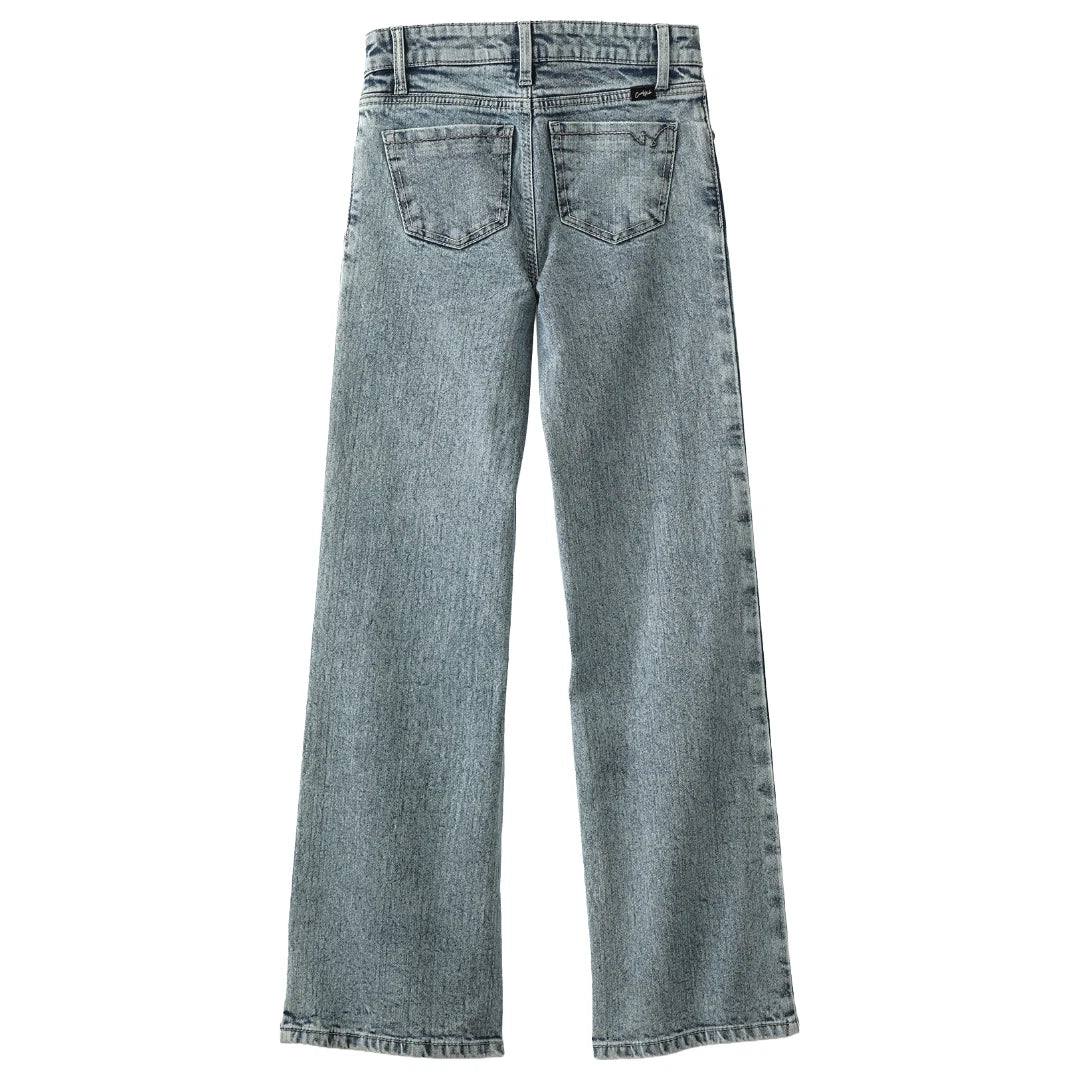 Cinch Girl's Wide Leg Jeans- Indigo