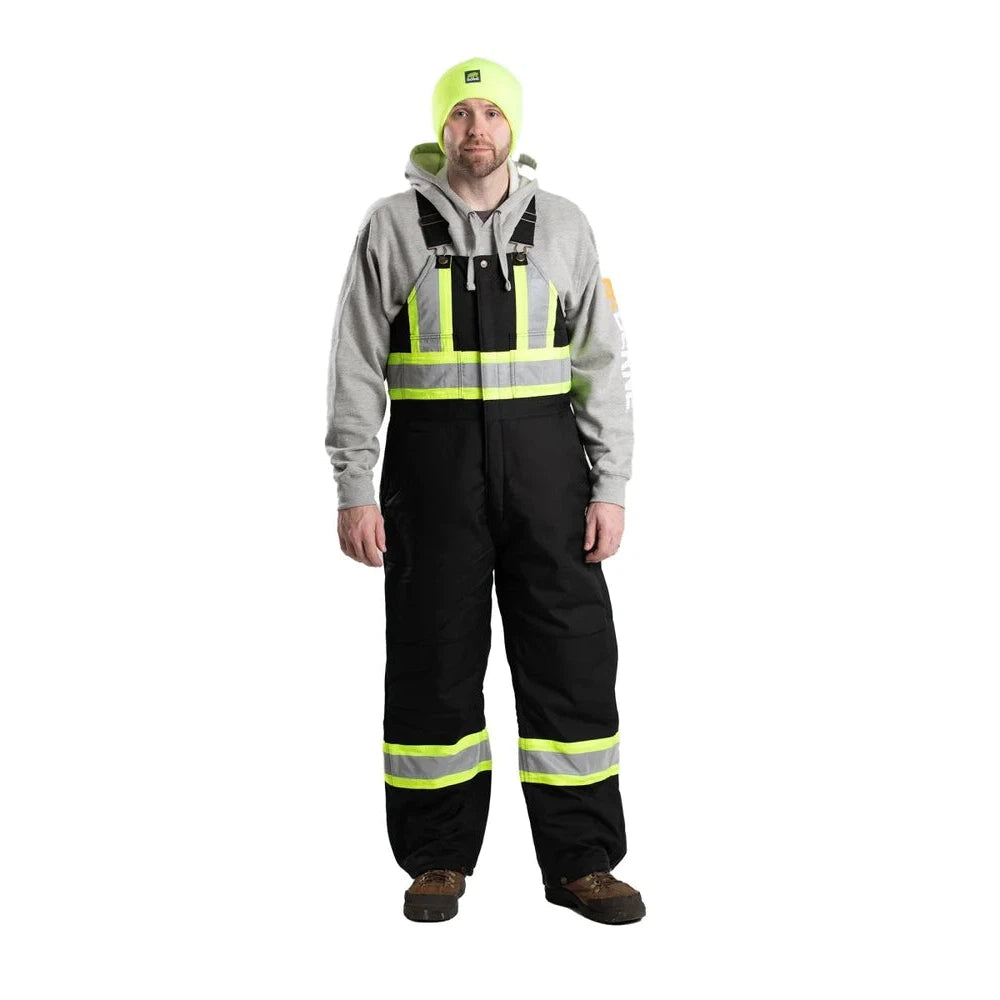 Berne Men's Safety Striped Arctic Insulated Bib Overalls