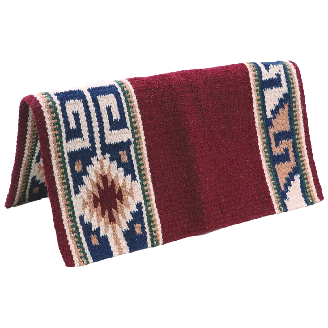 El Paso 4 lb 34 x 36  Saddle Blanket- Design D - Irvine Tack & Western Wear