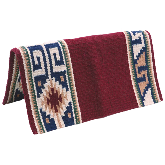 El Paso 4 lb 34 x 36  Saddle Blanket- Design D - Irvine Tack & Western Wear