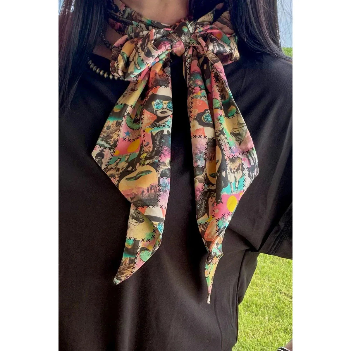 Sterling Kreek Cosmic Cowgirl Latigo Cluster Scarf