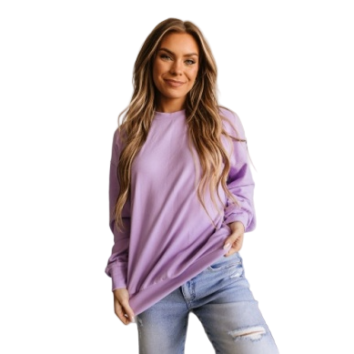 Ampersand Women's Performance Fleece University Pullover - Wisteria