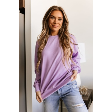 Ampersand Women's Performance Fleece University Pullover - Wisteria