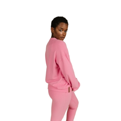 Ampersand Women's Performance Fleece University Pullover - Pink Tulip
