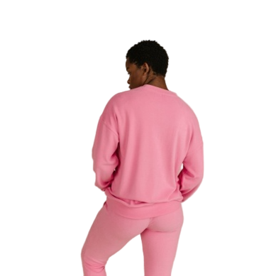 Ampersand Women's Performance Fleece University Pullover - Pink Tulip