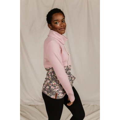 Ampersand Women's Cowlneck Sweatshirt - Joyful Bloom