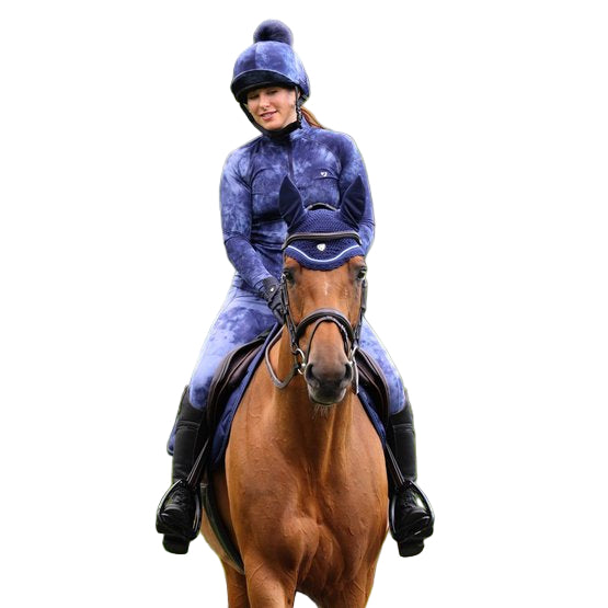 Aubrion Revive Long Sleeve Sun Shirt - Young Rider - Navy Tie Dye