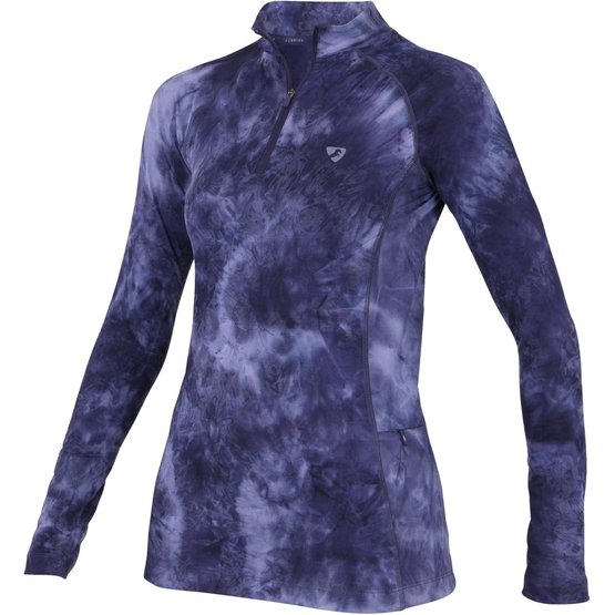 Aubrion Revive Long Sleeve Sun Shirt - Young Rider - Navy Tie Dye