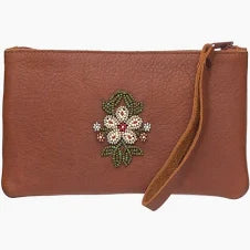 Manitobah Floret Beaded Wristlet Bag- Multiple Colours