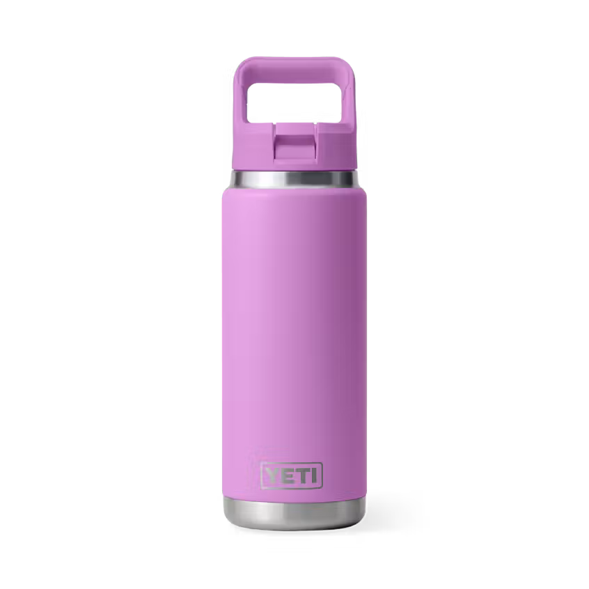 YETI Rambler 532 mL Water Bottle with Colour Matched Straw Cap - Multiple Colours