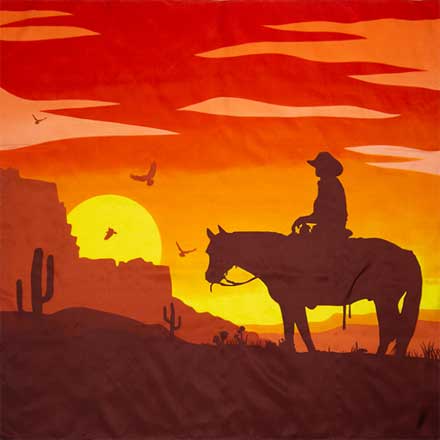 Wyoming Trader Silk Scarf - Southwest