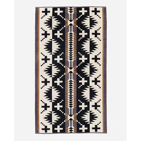 Pendleton Spider Rock Spa Towel- Black/White