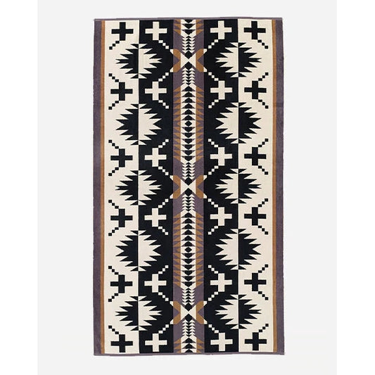 Pendleton Spider Rock Spa Towel- Black/White
