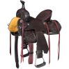 Silver Royal Youth 13"  Sawyer Barrel Saddle- Dark Chocolate