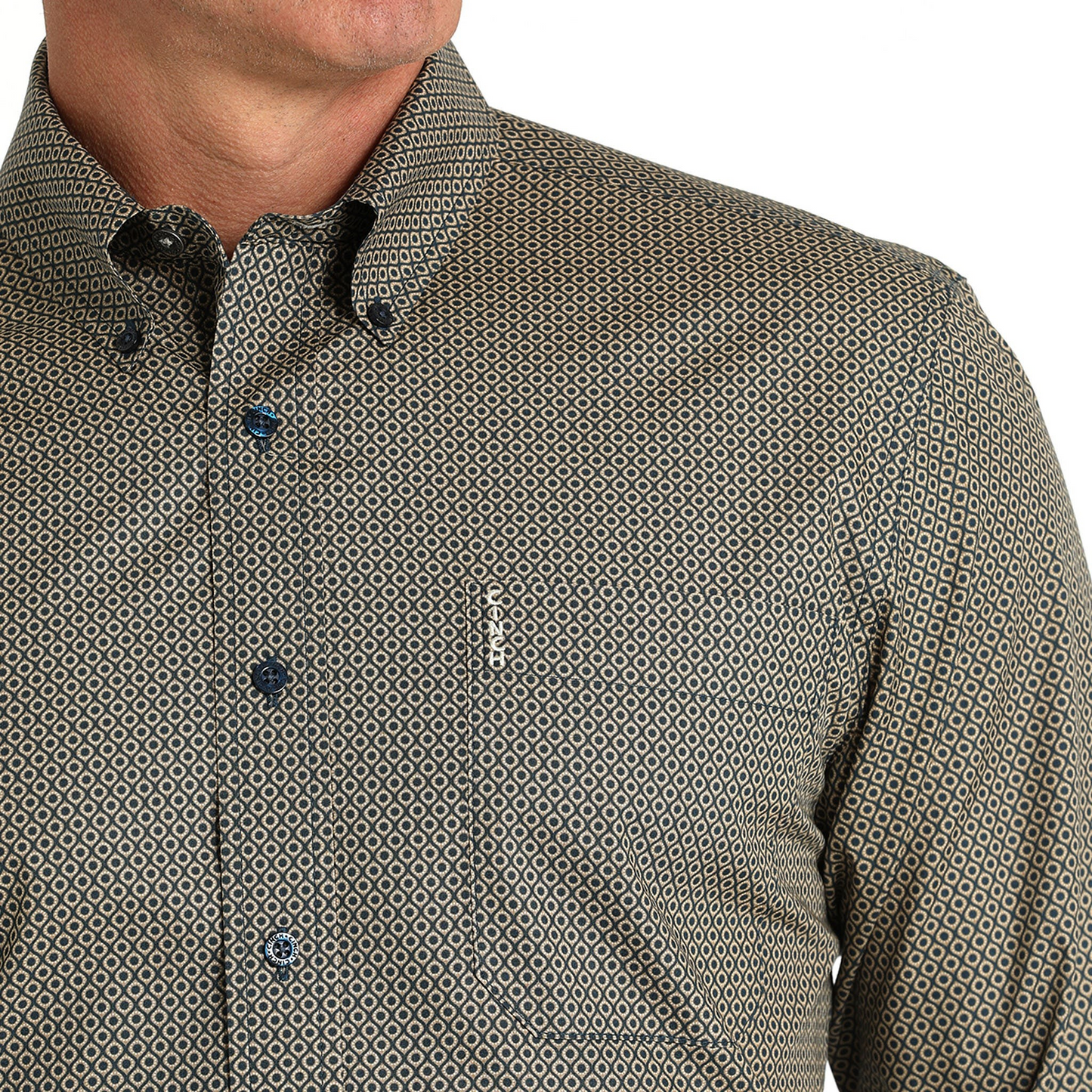 Cinch Men's Long Sleeve Plaid Button Down Western Shirt - Brown