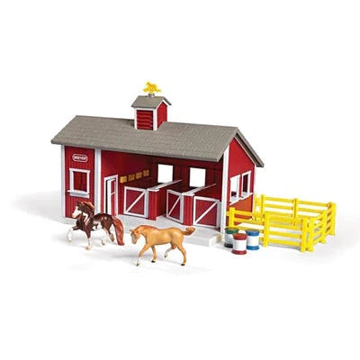 Stablemates Red Stable Set With Two Horses