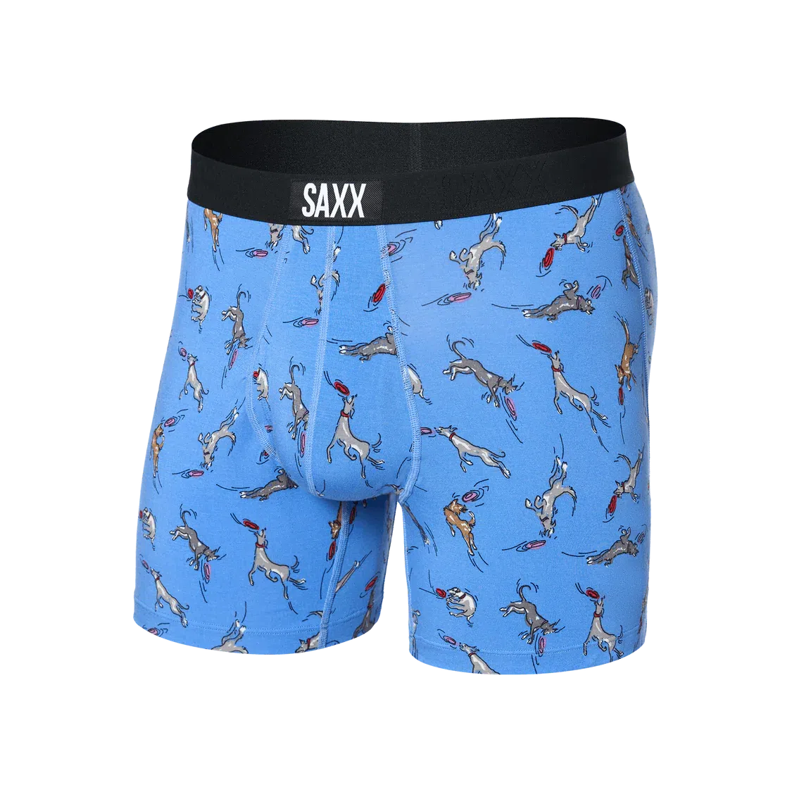 Saxx Men's Ultra Super Soft Boxer Brief -Disc Dog Sail Blue