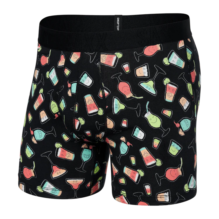 Saxx Men's Droptemp Cooling Cotton Boxer Brief Underwear