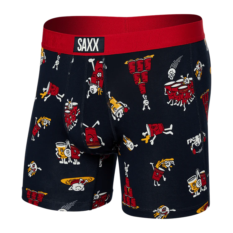Saxx Men's Vibe Super Soft Boxer Briefs - Patterns