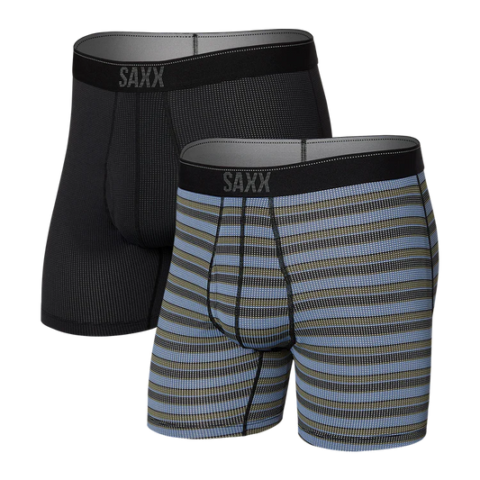 Saxx Men's Quest Quick Dry Mesh Boxer Briefs - 2-Pack