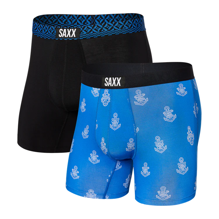 Saxx Men's Vibe Super Soft Boxer Briefs - 2-Pack