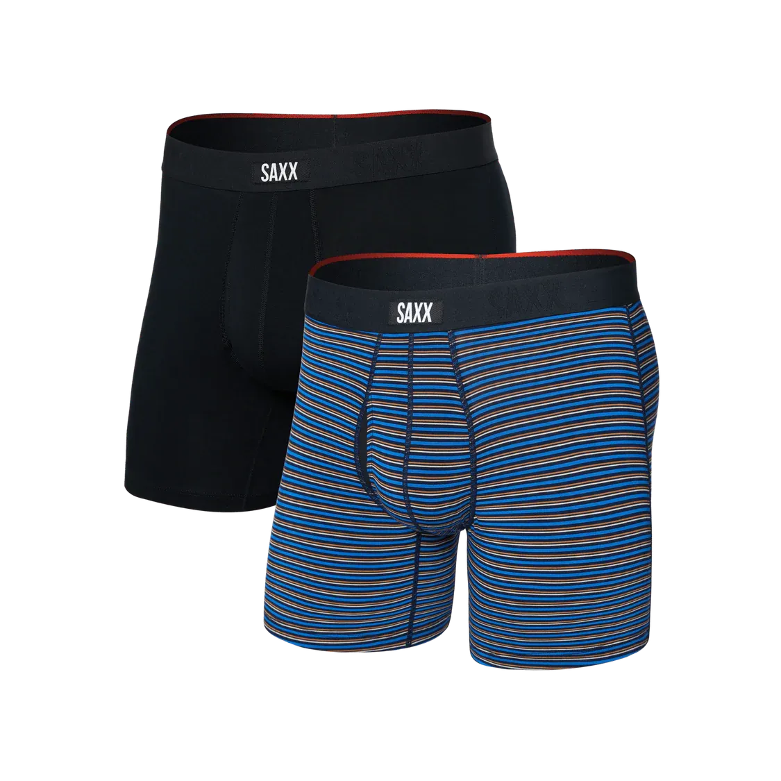 Saxx Men's Vibe Xtra Soft Comfort Boxer Brief 6" (2 Pack)