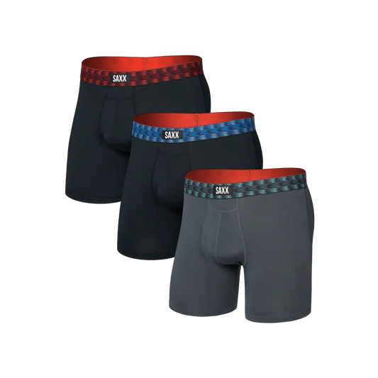 Saxx Men's Multi-Sport Mesh Boxer Brief- 3 pack