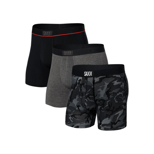 Saxx Men's Vibe Xtra BB Fly Boxer Briefs - 3-Pack