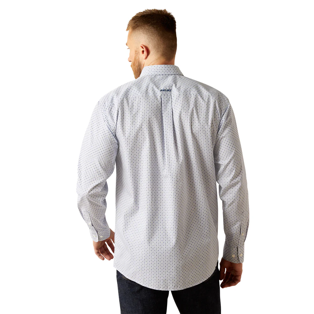 Ariat Men's Wrinkle Free Danny Long Sleeve Classic Fit Shirt - Blue