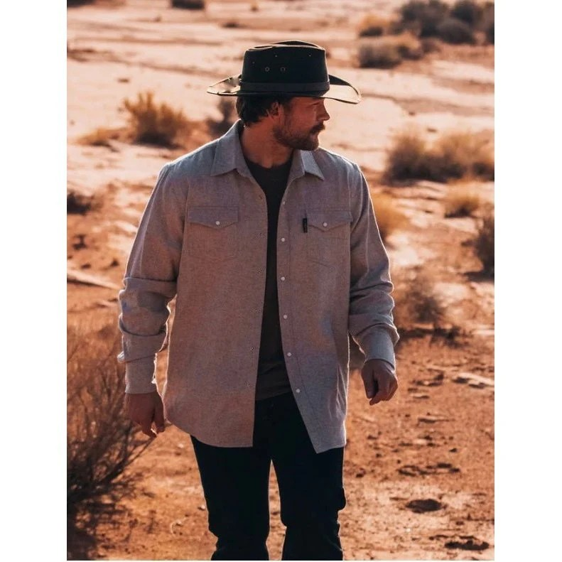 Outback Declan Men's Shirt Jacket - Charcoal Black