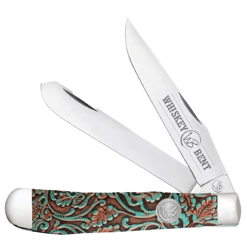 Whiskey Bent Tooled Rancher Trapper Knife