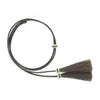 Stampede String with Horsehair Tassel  - Black